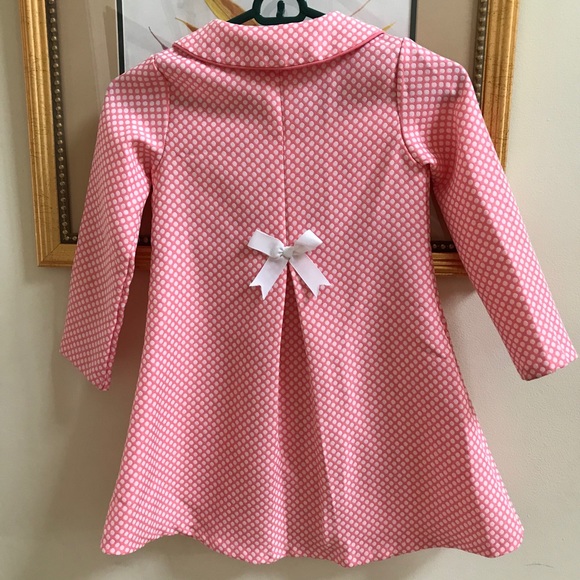 Girls light weight coat size 6 coral color - Picture 4 of 6